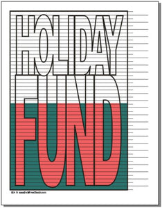Holiday Savings Fund Tracking Chart