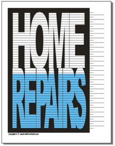 Home Repairs Tracking Chart