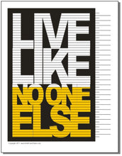 Live Like No One Else Tracking Chart