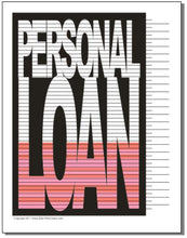 Personal Loan Tracking Chart