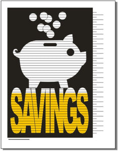 Savings Piggy Tracking Chart