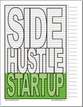 Side Hustle Startup Tracking Chart