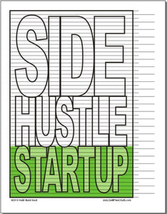 Side Hustle Startup Tracking Chart