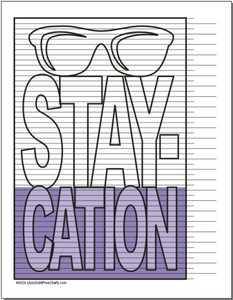 Staycation Tracking Chart