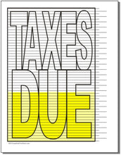 Taxes Due Tracking Chart