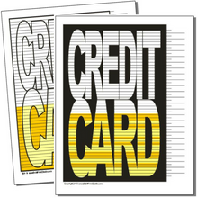 Credit Card debt payoff visual printable chart