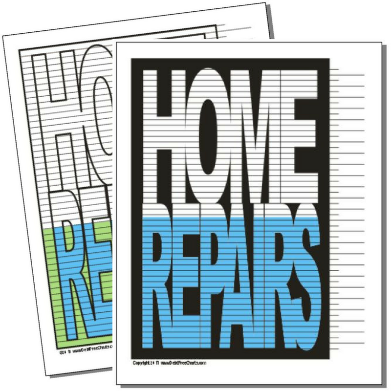 Home Repairs Tracking Chart