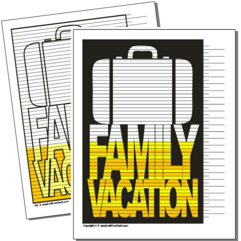 Family Vacation Tracking Chart