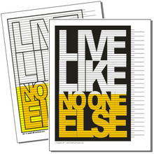 Live Like No One Else Tracking Chart