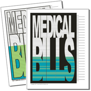 Medical Bills Tracking Chart