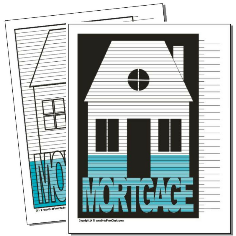 Mortgage Debt Payoff Chart – Debt Free Charts