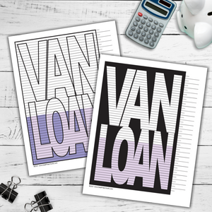 Van Loan Tracking Chart