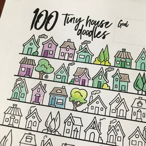 Tiny Houses Doodle Tracking Chart